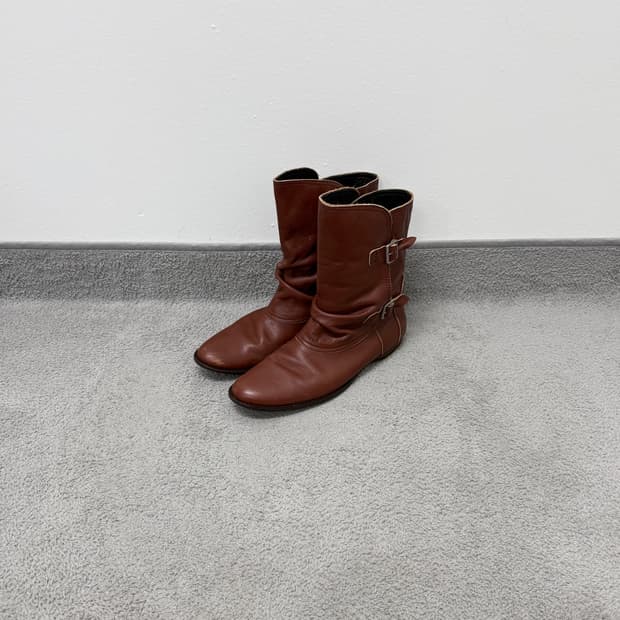 Sunao Kuwahara slouchy boots
