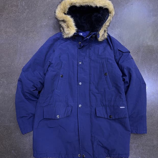 칼하트 WIP 앵커리지 파카 야상 패딩점퍼 네이비 M