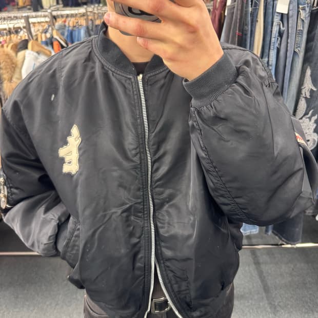 L)American vintage 패치포인트 MA-1 항공점퍼