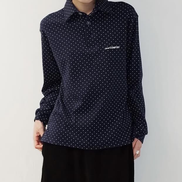 지초이 컴포트 26-001 pk shirt 셔츠 벌스데이 에디션 도트