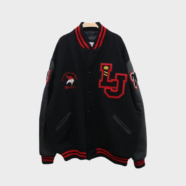 90'S TEAM SPORTS 울 혼방 야구 자켓 59683