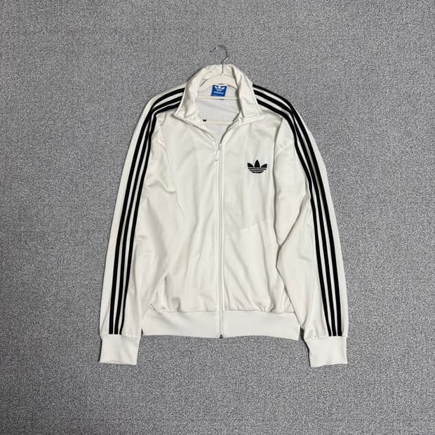 아디다스 파이어버드 져지 화이트 블랙 L 트랙탑