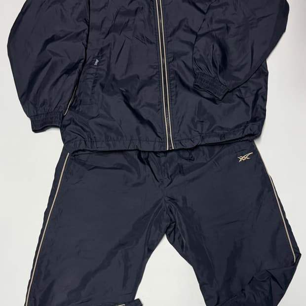 아식스 올드스쿨 파이핑 트레이닝 세트 바람막이 + 바지 