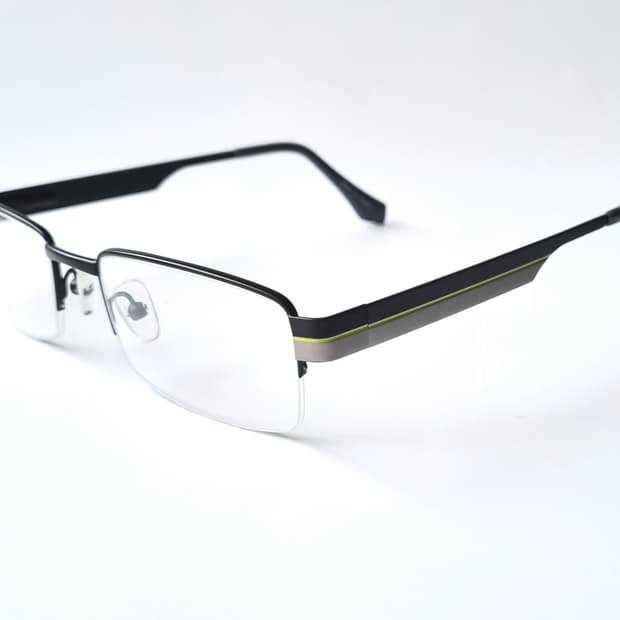 데드스탁 빈티지 반무테사각 안경테 445