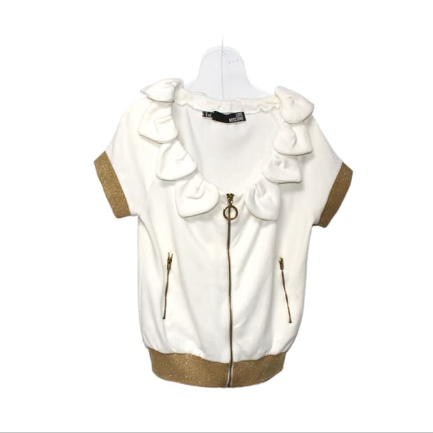 2002 AW LOVE MOSCHINO 러브모스키노 플라워 집업 가디건