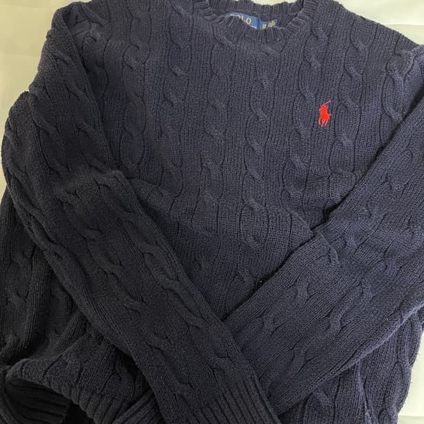 폴로 케이블 니트