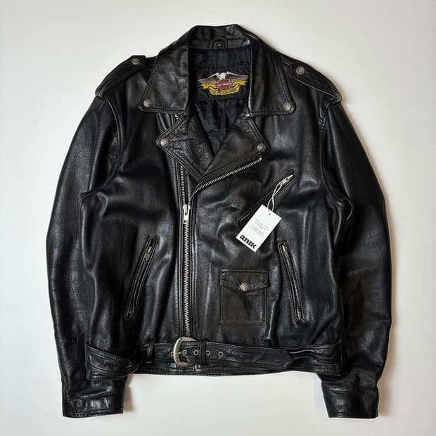 할리데이비슨 이글 엠보싱 로고 소가죽 자켓 PN9338