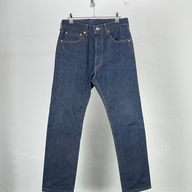 리바이스 501xx 블랭크 탭 오리지널 다크 인디고 데님 팬츠