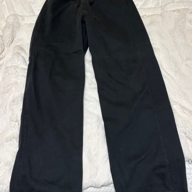 이지 갭 후드집업 사틴카고 롱슬리브 블랙 셋업/L