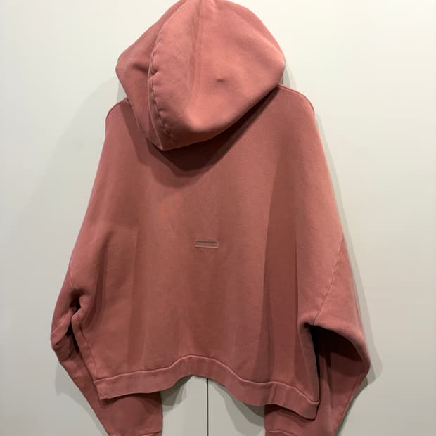 아크네 스튜디오 핑크 가먼트 후드 티셔츠