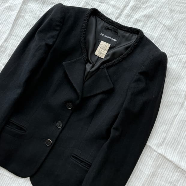  ▫️Emporio Armani Wool Trimming Jacket