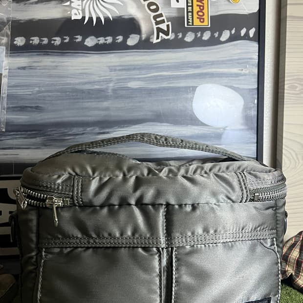 요시다포터 탱커 카메라백 스몰 S 실버 그레이 (숄더끈 결품)