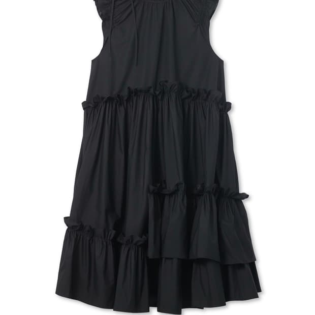 Cosmoss 리본 러플 드레스 원피스