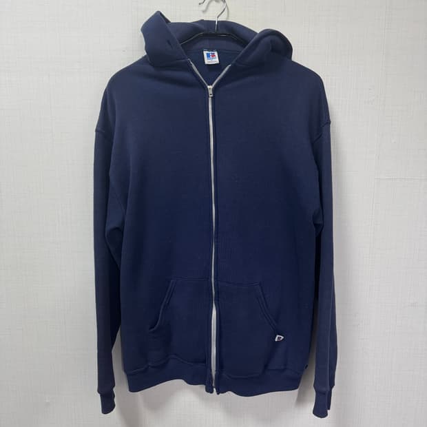 러셀 90s 후드집업 네이비 made in USA