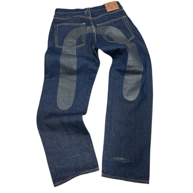 에비수 빅 다이콕 셀비지 데님 팬츠