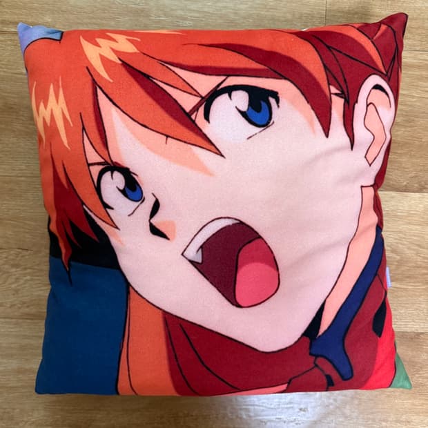 마하그리드 에반게리온 콜라보 아스카 쿠션