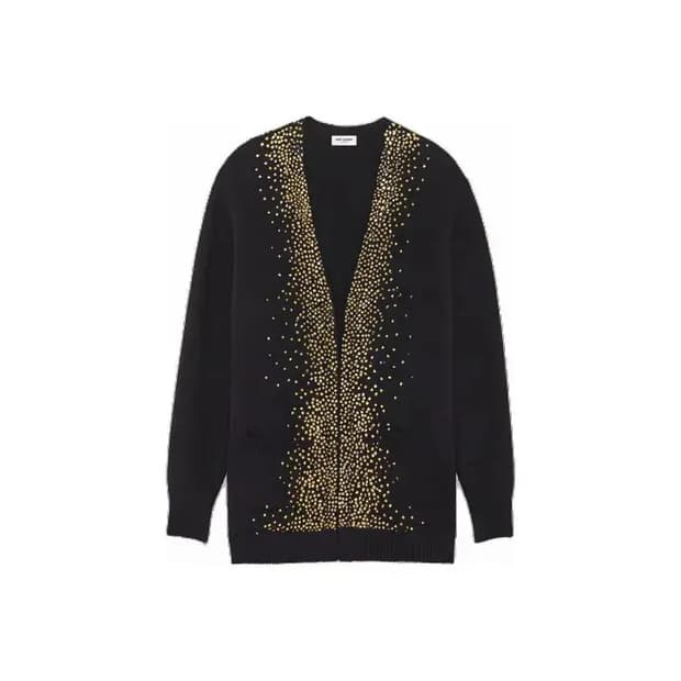 생로랑 16AW 골드 스플레쉬 가디건 By. 에디 슬리먼
