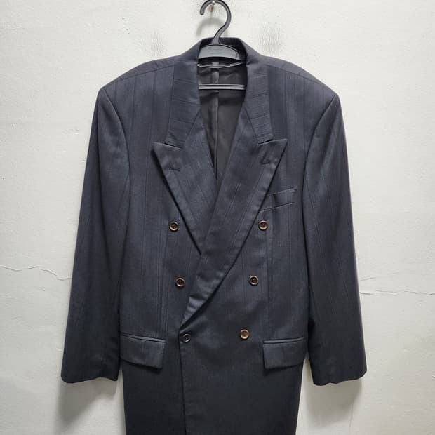 HUGOBOSS 휴고보스 버진울 빈티지 더블 블레이저