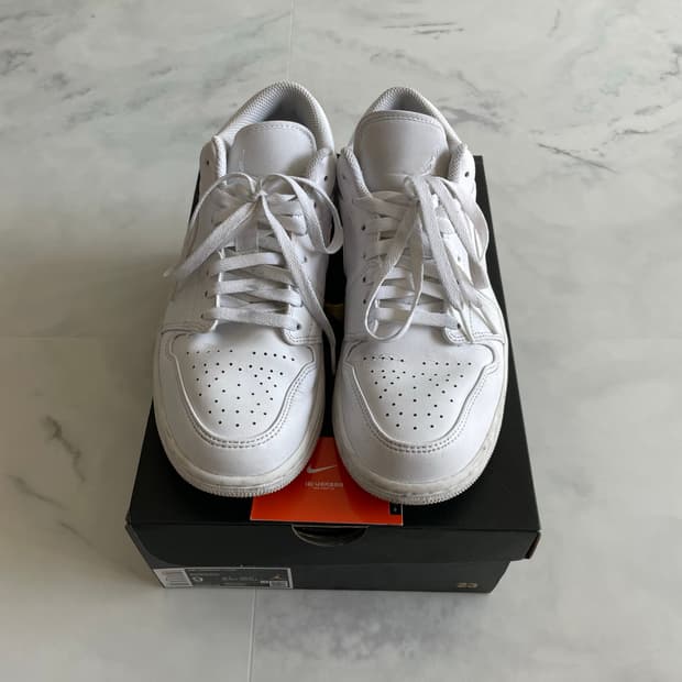 조던 1 로우 트리플 화이트 270사이즈