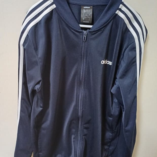 아디다스 네이비 삼선 트랙탑 져지