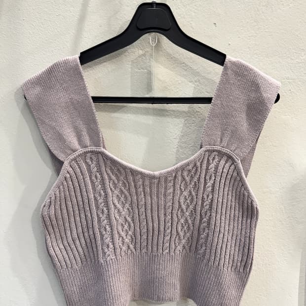 japan vintage 새상품 니트 뷔스티에