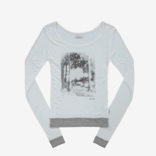 as'on 애즈온 포레스트 레이어드 티 forest layered t