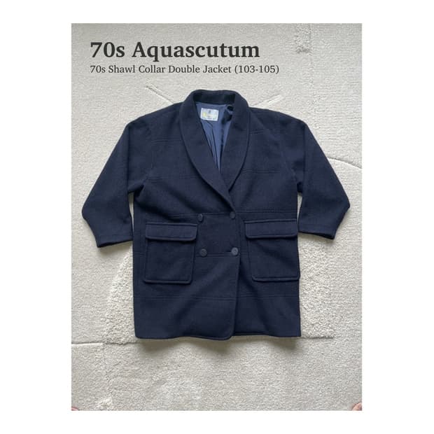 아쿠아스큐텀 숄카라 더블 재킷 (103-105)