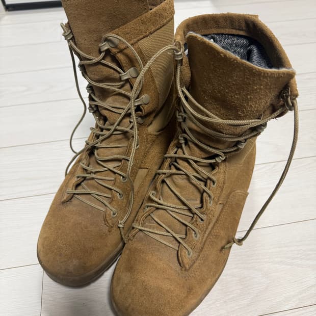 맥레이 사막색 전투화 미군용 군화