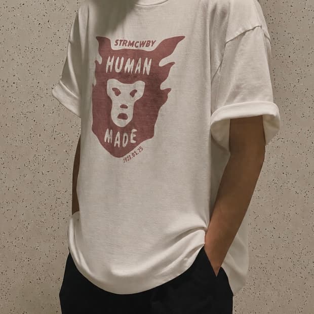 휴먼메이드 페이스 티셔츠