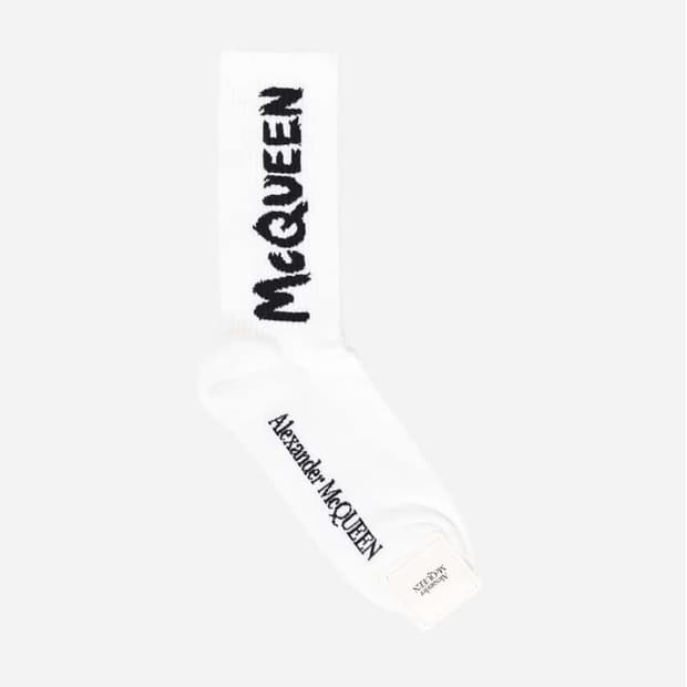 새상품 알렉산더 맥퀸 양말 화이트 삭스