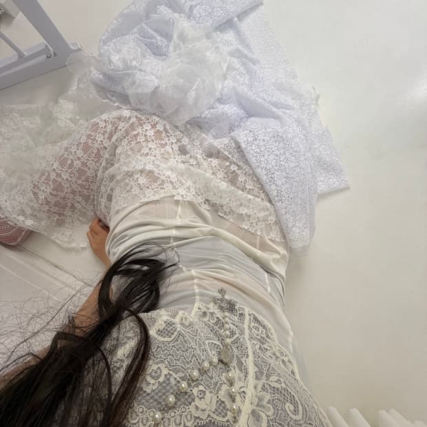 빈티지 대장 페어리 오리엔탈 슬립원피스 드레스 슬리브리스 샵502 큐빈