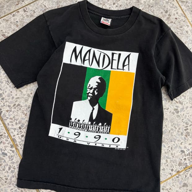 90s Nelson Mandela USA Visit Promo Tee