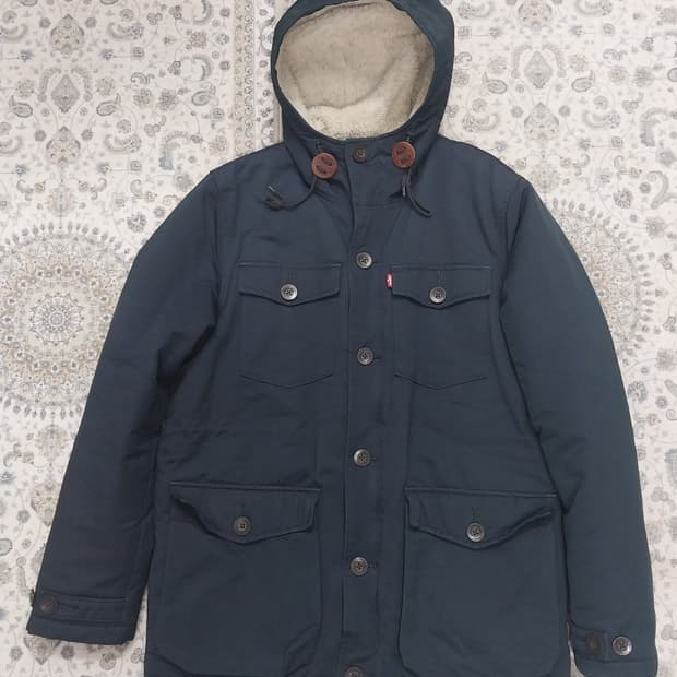 리바이스후드 털 안감 야상 점퍼 M (크게나옴)