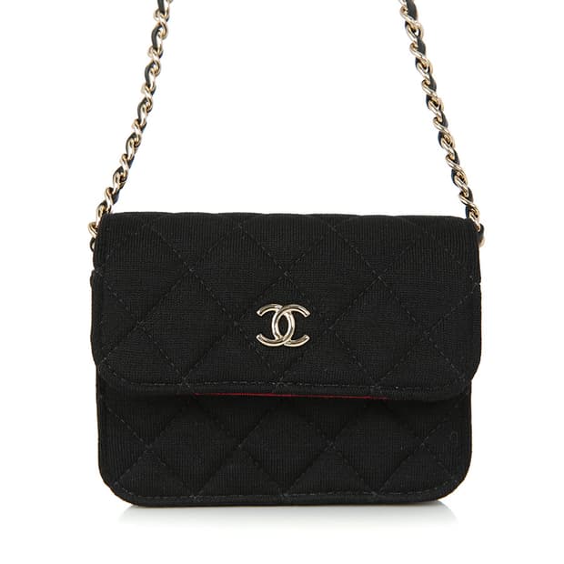 샤넬 VIP 사은품 미니크로스 울 저지 블랙 체인백 CD0104