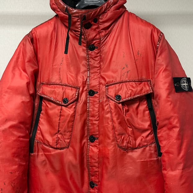 스톤아일랜드 화이트와펜 아이스패딩 3XL(105-110)