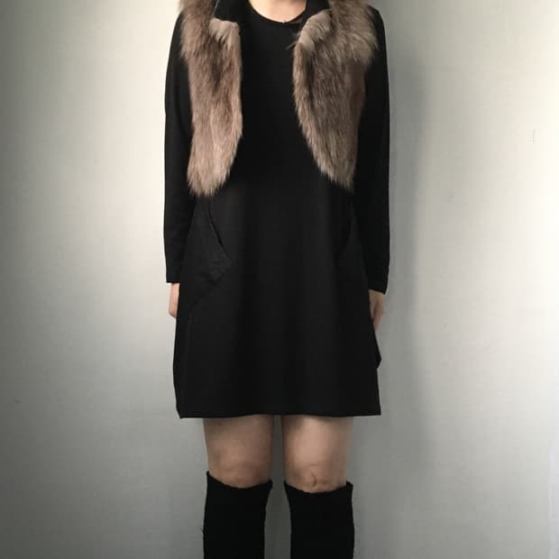 Rabbit fur vest