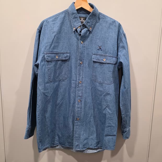 Hanric Hawk 아메리칸 캐주얼 데님 카라셔츠