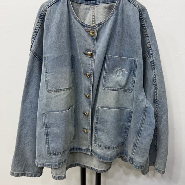 정품) SYSTEM 시스템 한섬 데님 22ss 오버사이즈 자켓 88