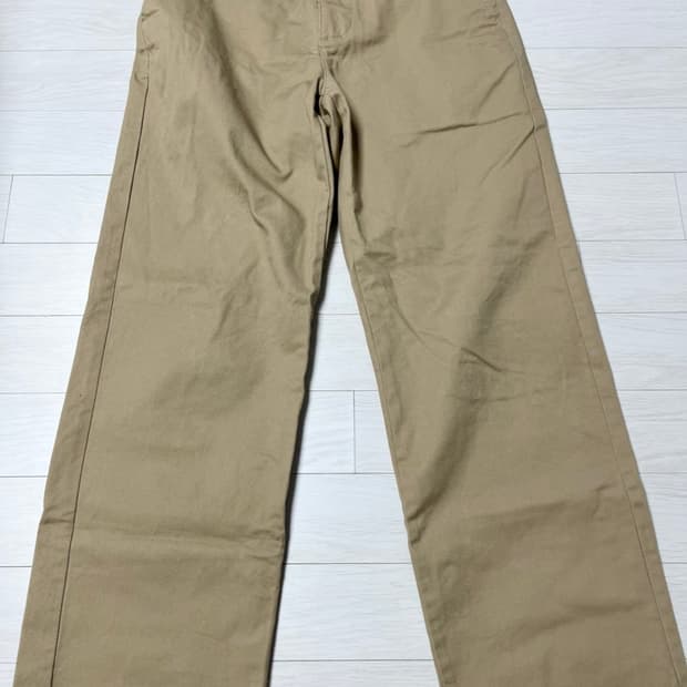 무신사 와이드 치노팬츠 30 베이지 