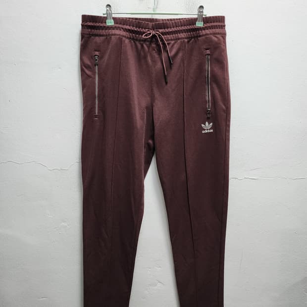 아디다스 오리지널 버건디 트랙팬츠 