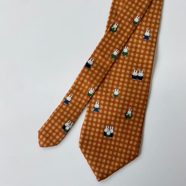 캐릭터 실크 미피 넥타이