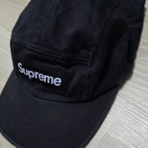 슈프림 캠프캡 블랙 모자 팝니다