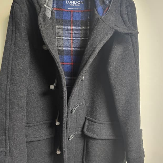 런던트레디션 더플코트 챠콜색상 42사이즈