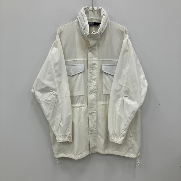 폴로 랄프로렌 화이트 나일론 야상 자켓 100