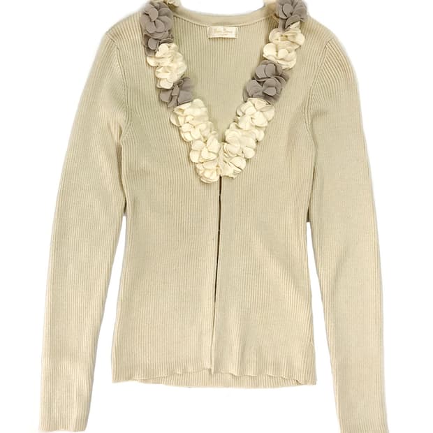 Vintage 골지니트 가디건 