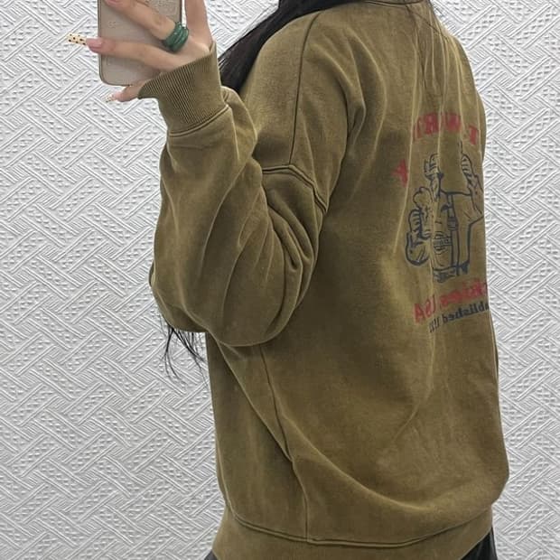 디키즈 클래식라인 빈티지 비어맨 기모 맨투맨 M C09656