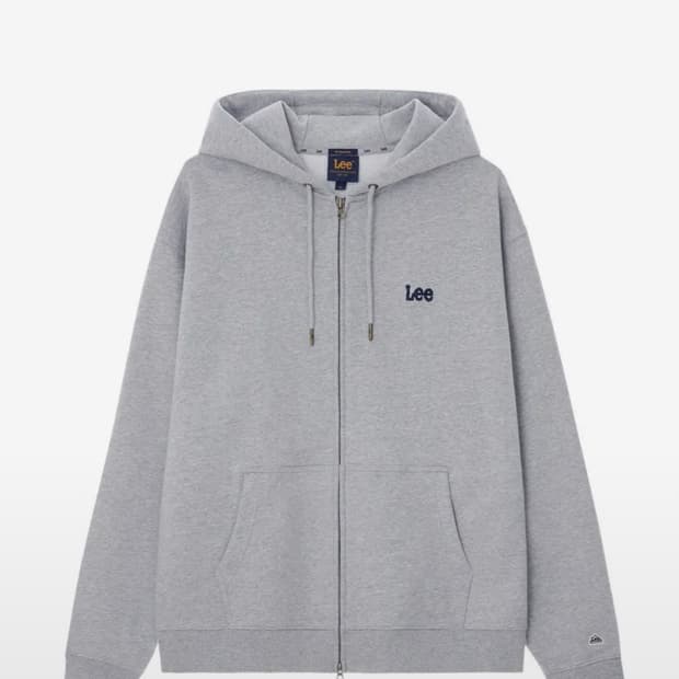 Lee 후드 집업 그레이
