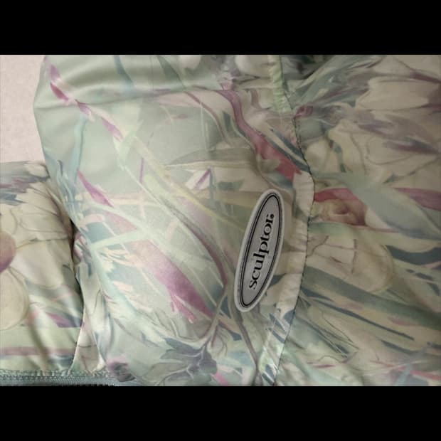 스컬프터 플라워 패턴 오리털 패딩 M