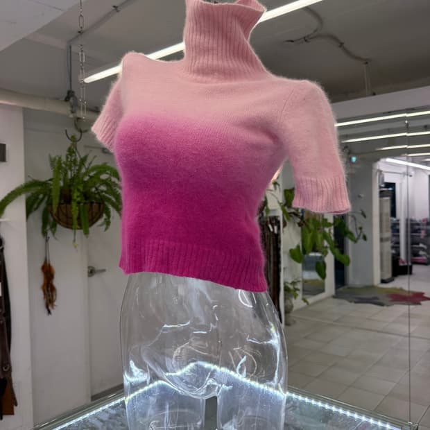 gradation angora sweater