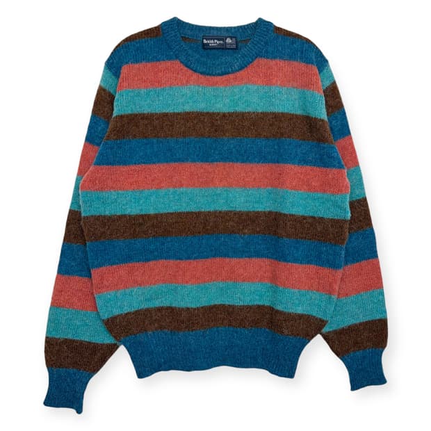 빈티지 패턴 니트 티셔츠